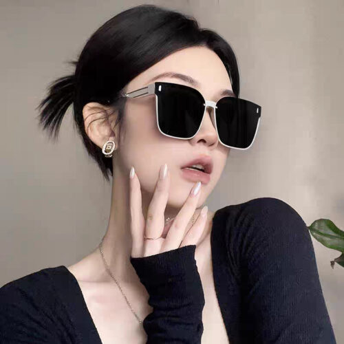 Sunglasses women's 2025 new high-grade sunscreen ultraviolet rays big face small sunglasses thin glasses sunglasses