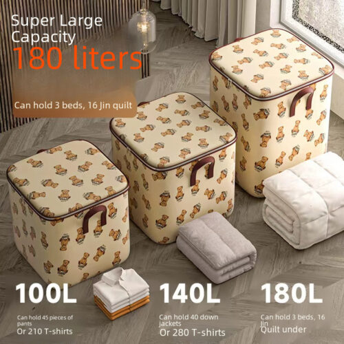 Quilt storage bag, large-capacity clothes, moving packing, quilt special storage bag, moisture-proof finishing bag - Image 2