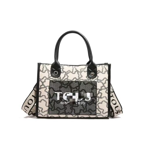 Autumn and winter new large-capacity women's bag personality design pattern stitching popular letter tote crossbody bag hand-commuting - Image 5