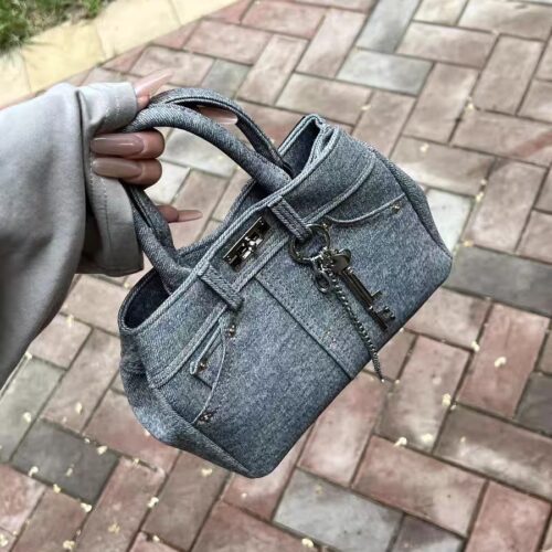 Cross-border high-end hand-held Kelly bag women's 2025 Korean version trendy fashion shoulder bag niche design casual women's bag