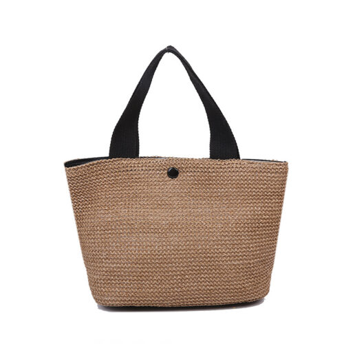 Seaside Vacation Bag 2023 Summer New Trendy Pastoral Style Woven Women's Bag Beach Leisure Girl's Vegetable Basket Carry - Image 9