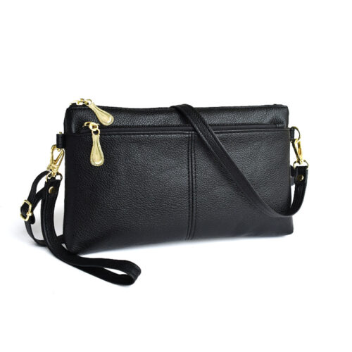 Temperament crossbody bag, women's bag, simple zipper, small square bag, fashion clutch, middle-aged and elderly small bag, shoulder bag