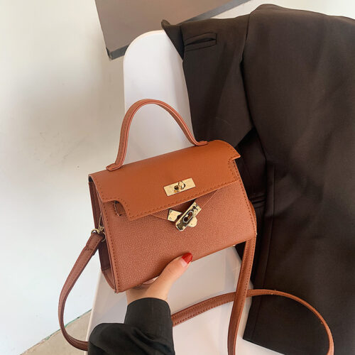 Spring New Bag Women's 2025 New Trendy Fashion Versatile Mini Crossbody Bag Internet Red Handbag Kelly Bag - Image 3