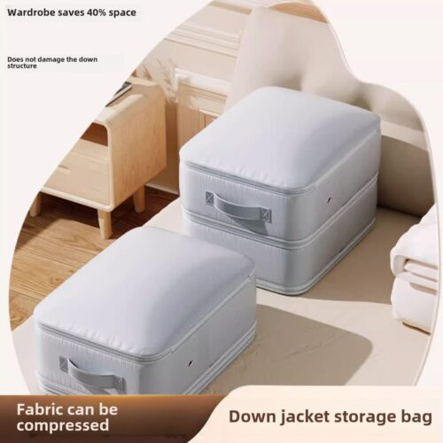 Duvet down jacket compression storage bag wardrobe organizer bag portable storage bag travel organizer bag - Image 3