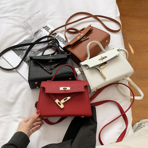 Spring New Bag Women's 2025 New Trendy Fashion Versatile Mini Crossbody Bag Internet Red Handbag Kelly Bag