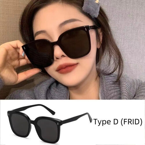 Women's big frame GM sunglasses, women's sunglasses, men's driving trend, ins, anti-ultraviolet Internet celebrity, the same glasses are versatile - Image 3