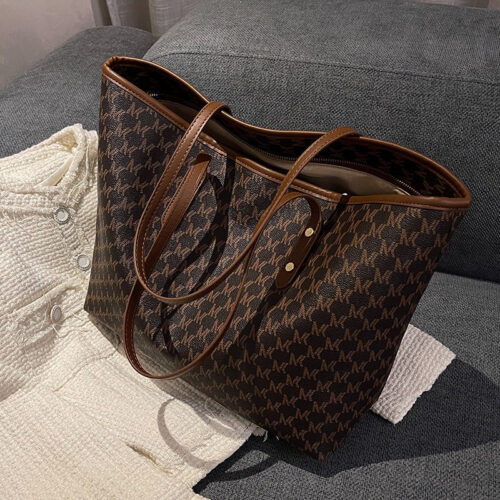 High-end large bags 2024 new trendy light luxury women's bags, shoulder bags, large-capacity commuting versatile tote bags