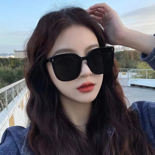 Women's big frame GM sunglasses, women's sunglasses, men's driving trend, ins, anti-ultraviolet Internet celebrity, the same glasses are versatile