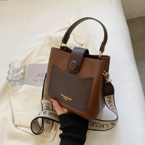 This year's popular bags, 2025 new trendy spring fashion hand-carried shoulder bags, cross-body versatile retro bucket bags - Image 4