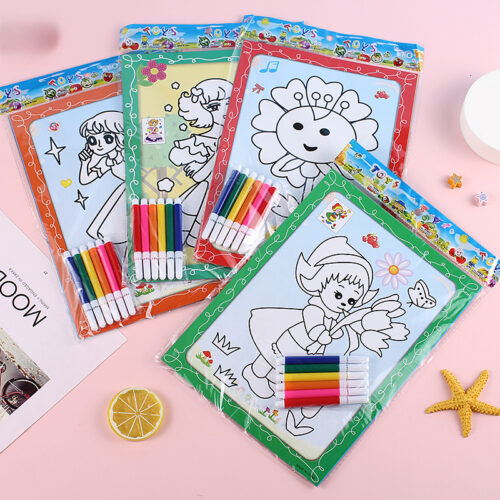 Children's watercolor painting wholesale graffiti drawing board coloring painting baby coloring painting park stall toys night market wholesale