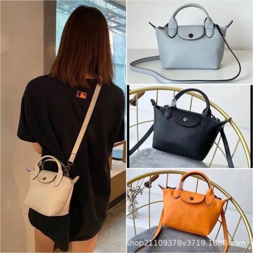 Fa Long Xiang bag, lambskin shoulder bag, cross-body short-handled handbag, Wang Ziwen, the same leather shoulder strap, women's bag tide - Image 2