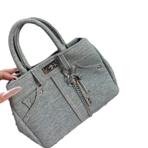 Cross-border high-end hand-held Kelly bag women's 2025 Korean version trendy fashion shoulder bag niche design casual women's bag - Image 5